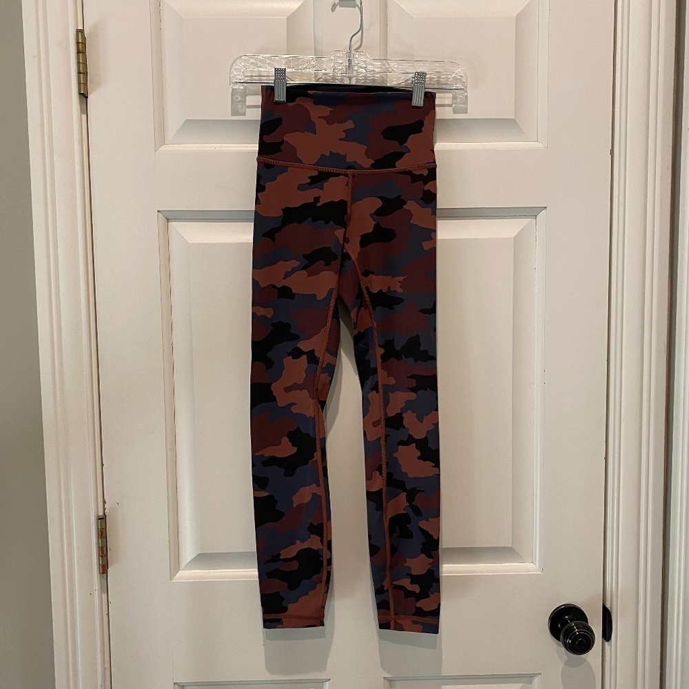 Lululemon Wunder Under High-Rise Tight 28" *Full-On Luxtreme, Smoky Red 16243 - Picture 3 of 8